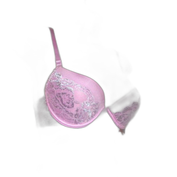 Youmita 34B Lavender Mist Metallic Lace Bra & Small Coordinating Boyshort NWT - Picture 6 of 12